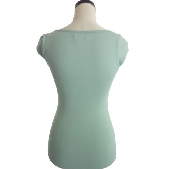 Aritzia Contour Cap Sleeve Top S Scoop Quantum Green - Picture 3 of 7